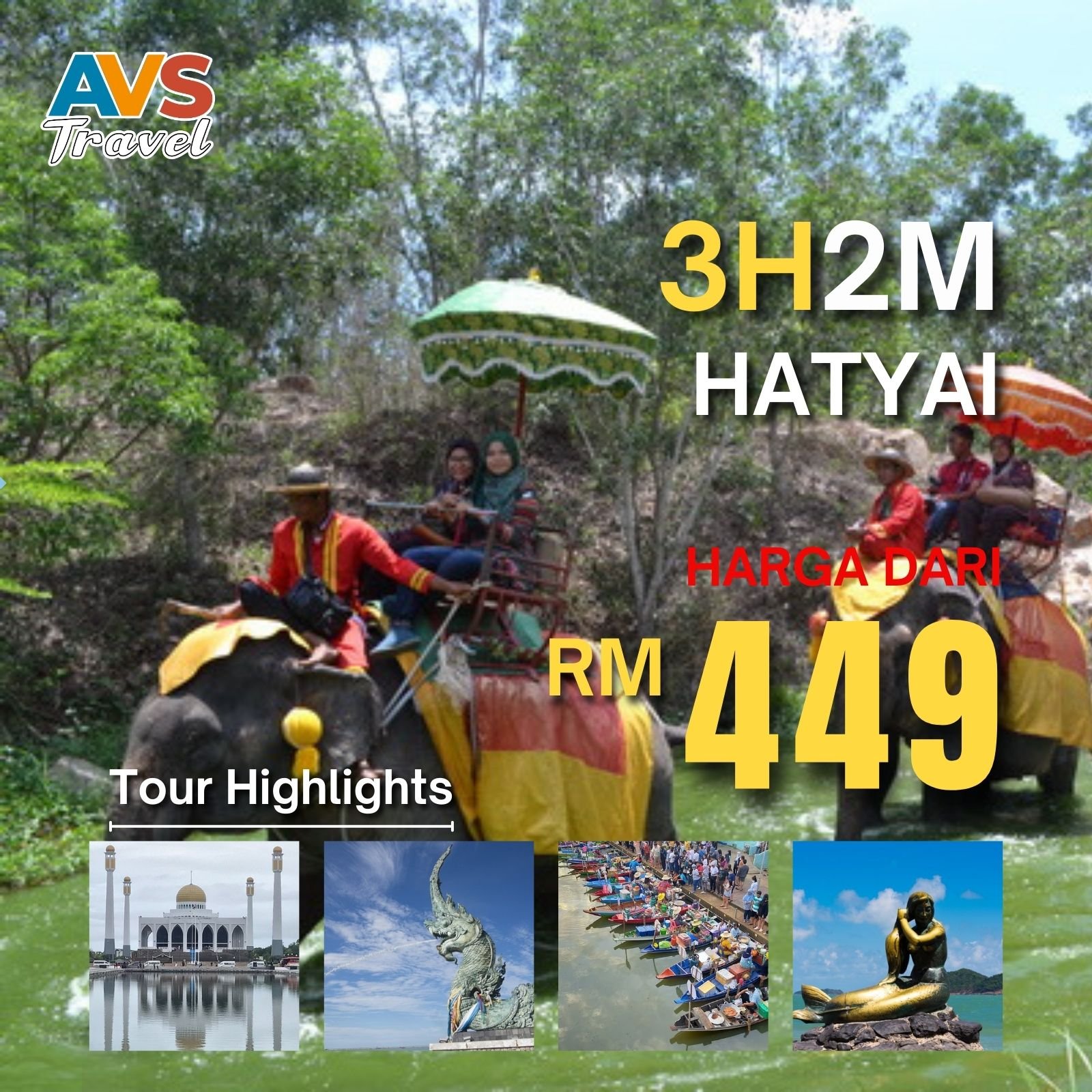 3D2N Hatyai From Border (Rantau Panjang)