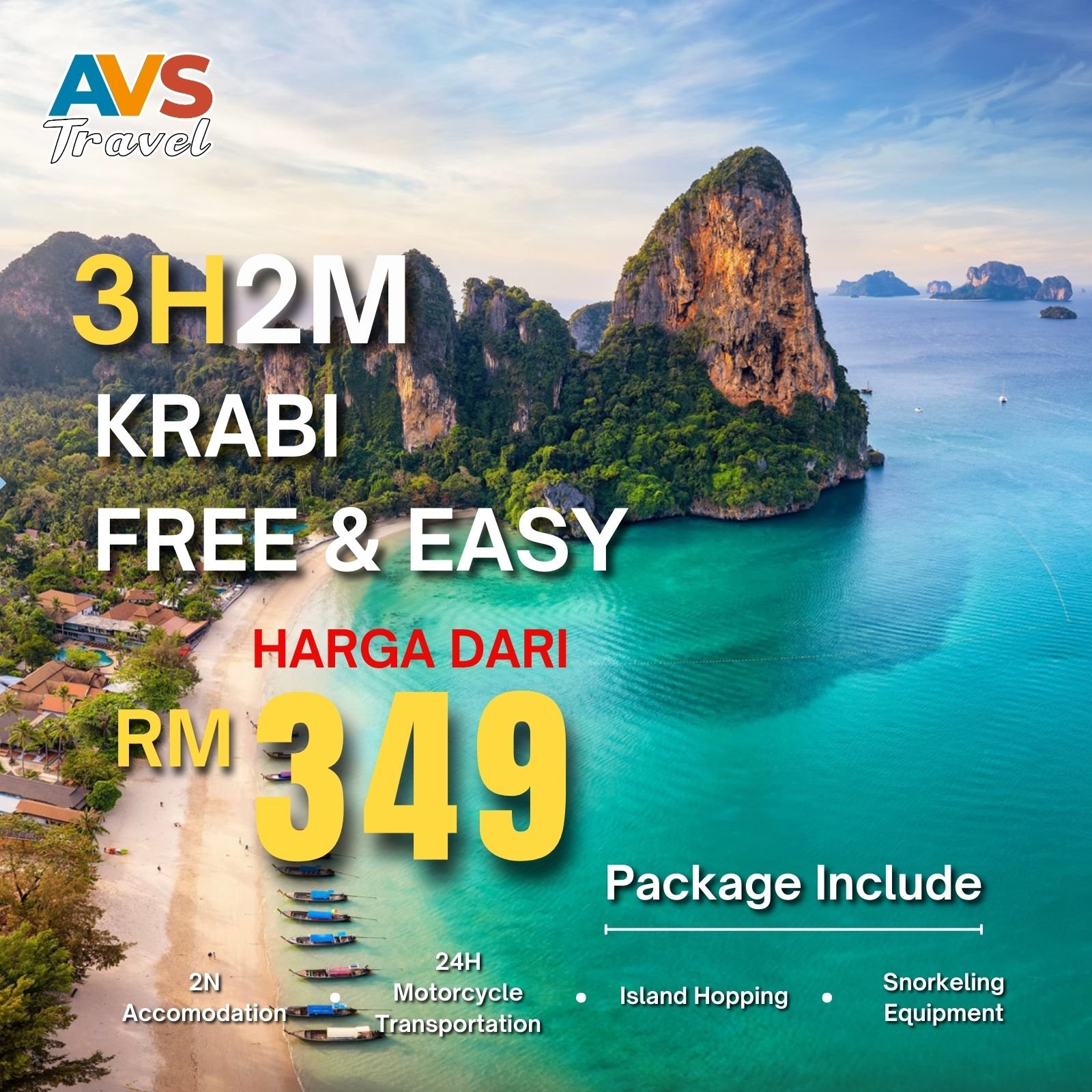 3D2N Krabi Free & Easy