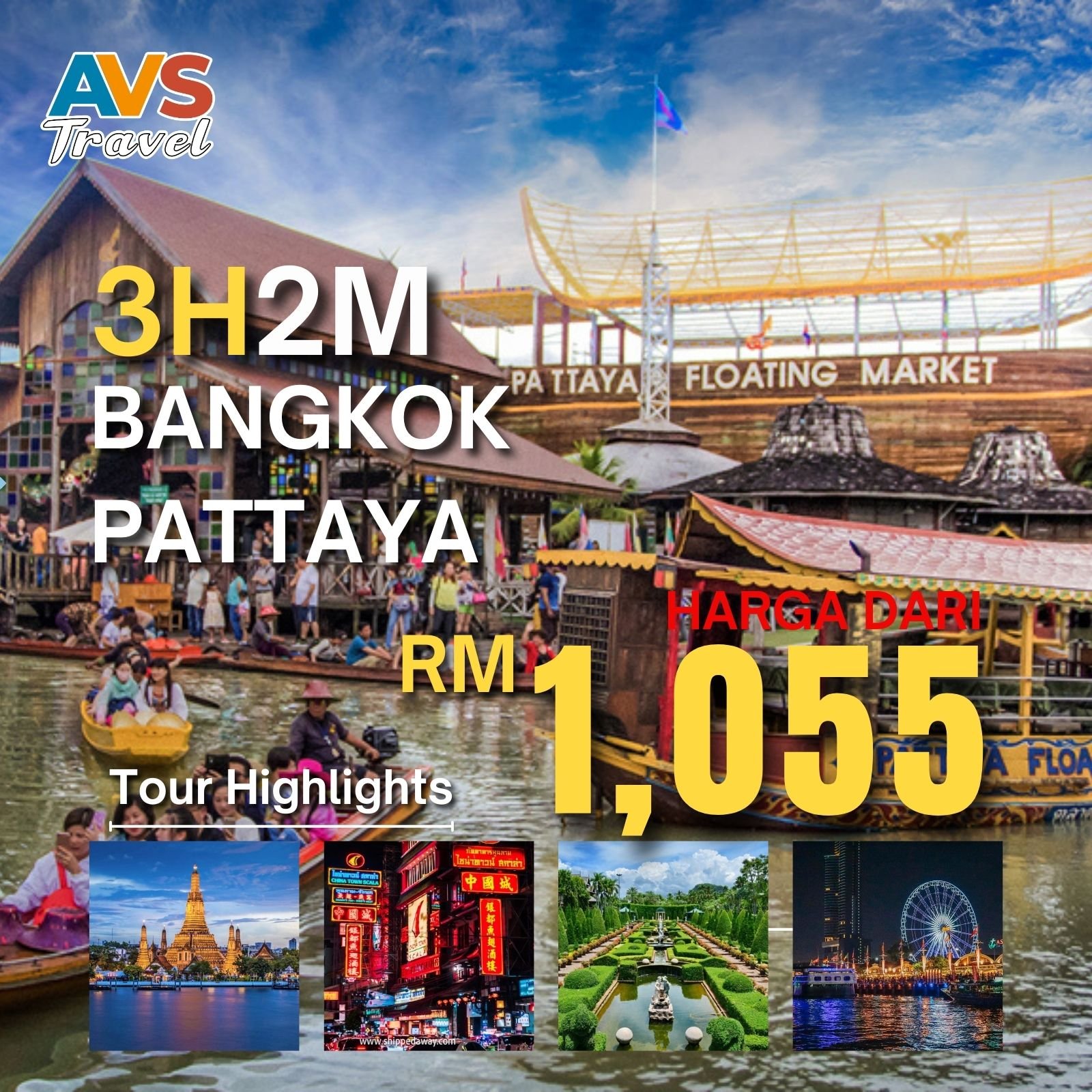 3D2N Bangkok & Pattaya
