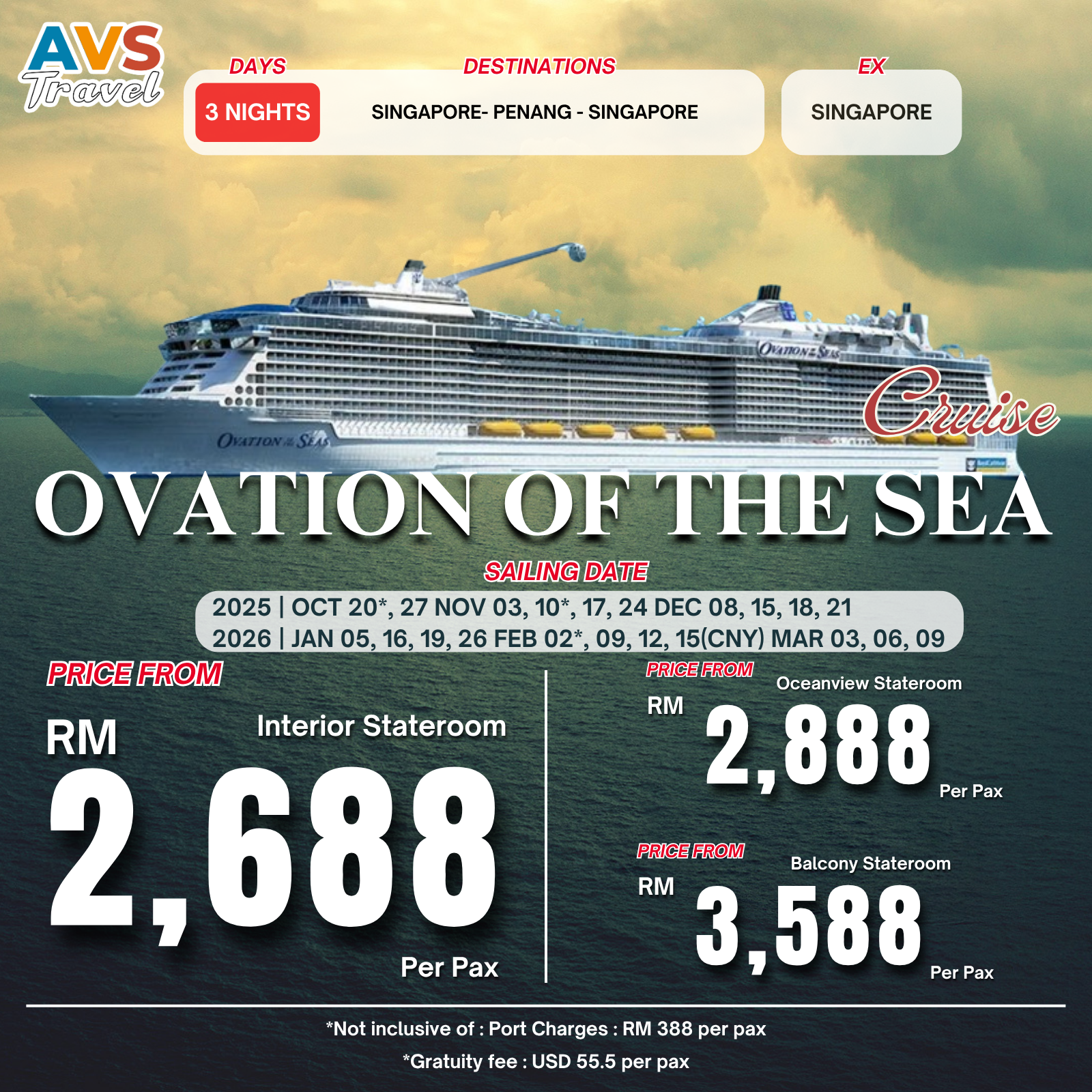 4D3N Singapore – Penang – Singapore