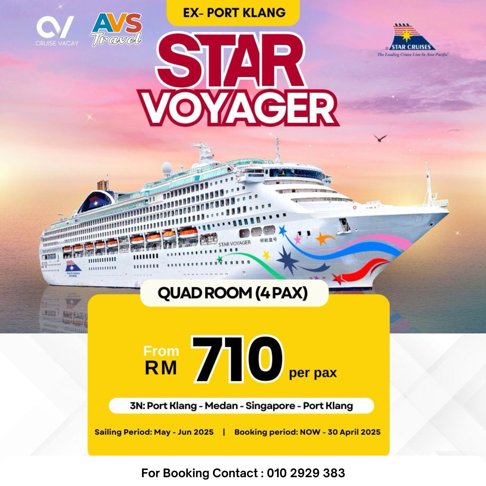 4D3N Port Klang - Medan - Singapore - Port Klang