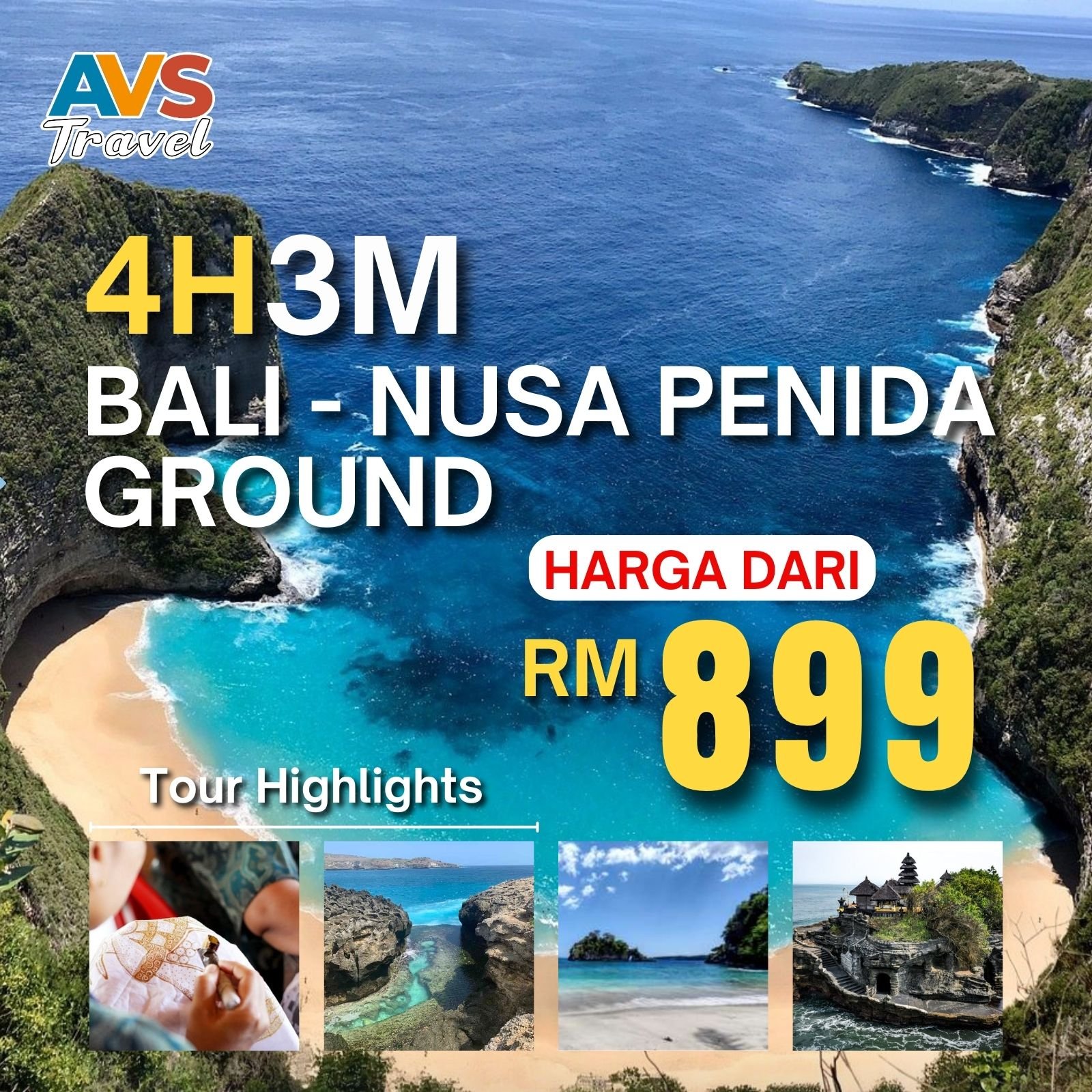 4D3N Bali - Nusa Penida Ground