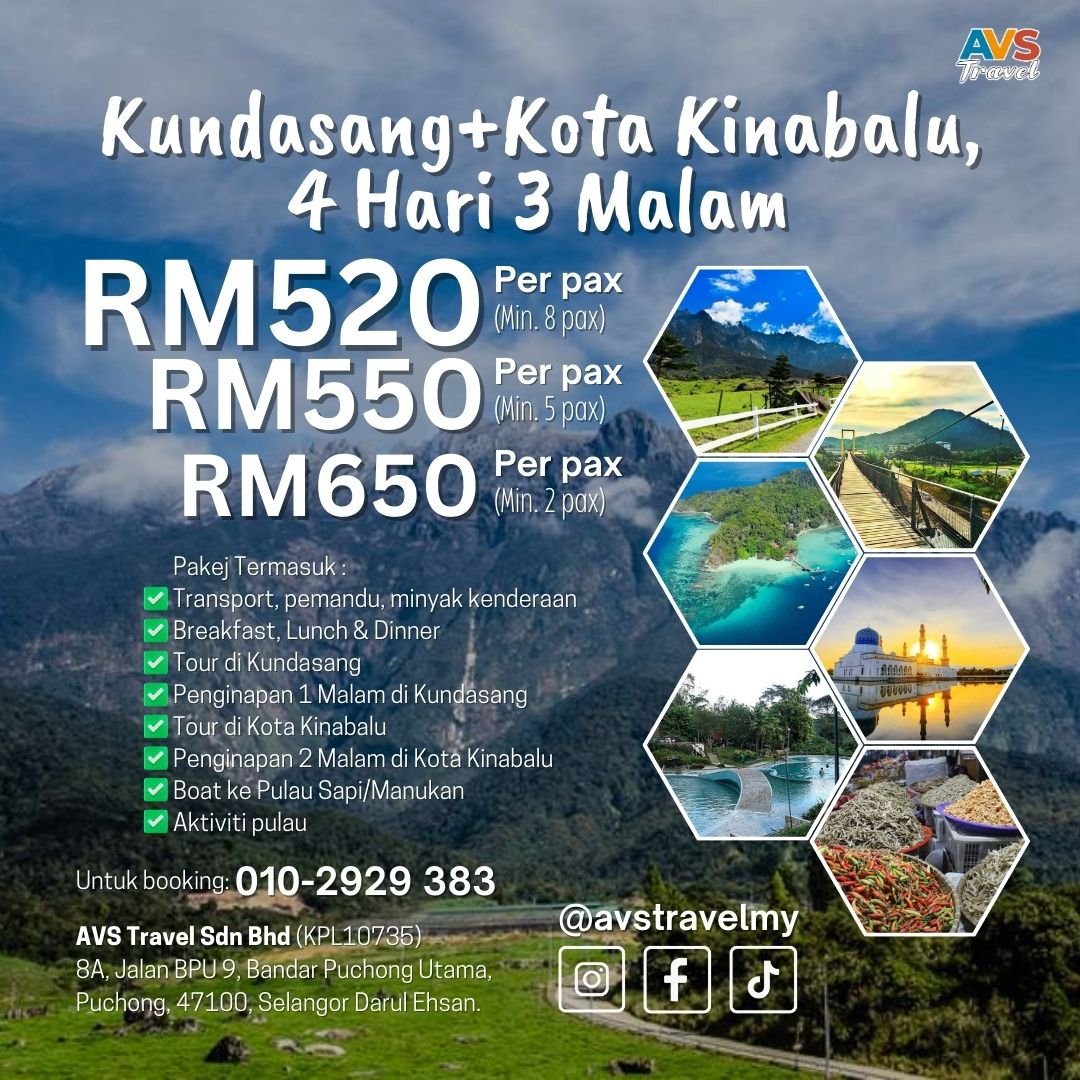 4D3N Kundasang + Kota Kinabalu Ground