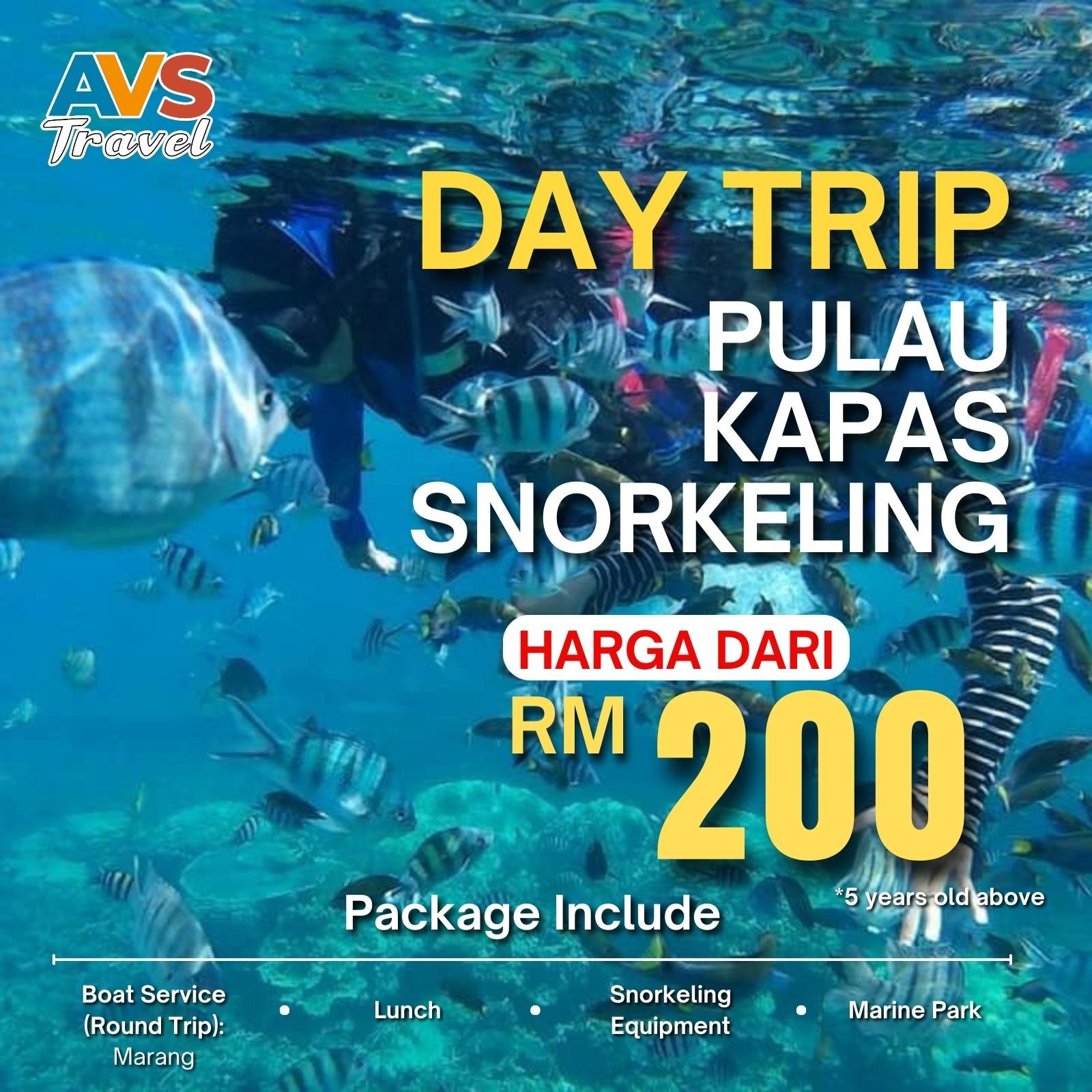 Day Trip Pulau Kapas Snorkeling 