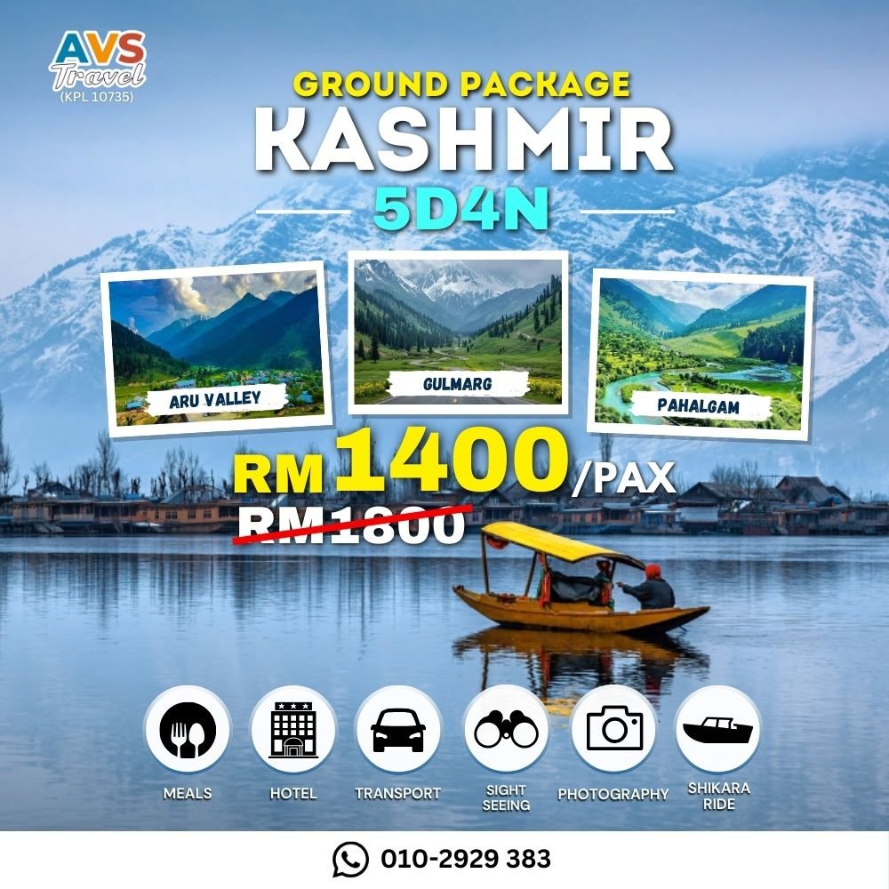 5D4N Kashmir Ground Package