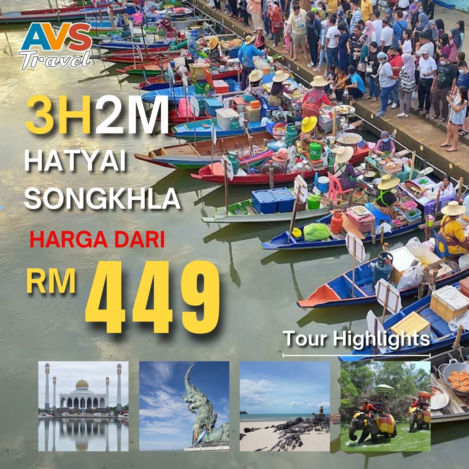 3D2N Hatyai Songkhla From Border