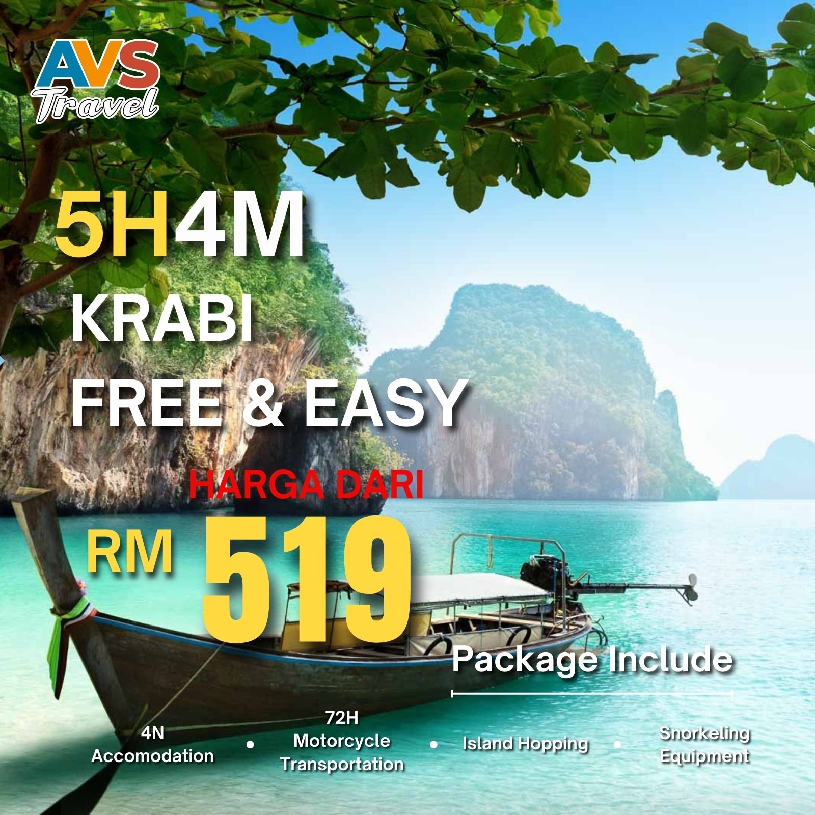 5D4N Krabi Free & Easy