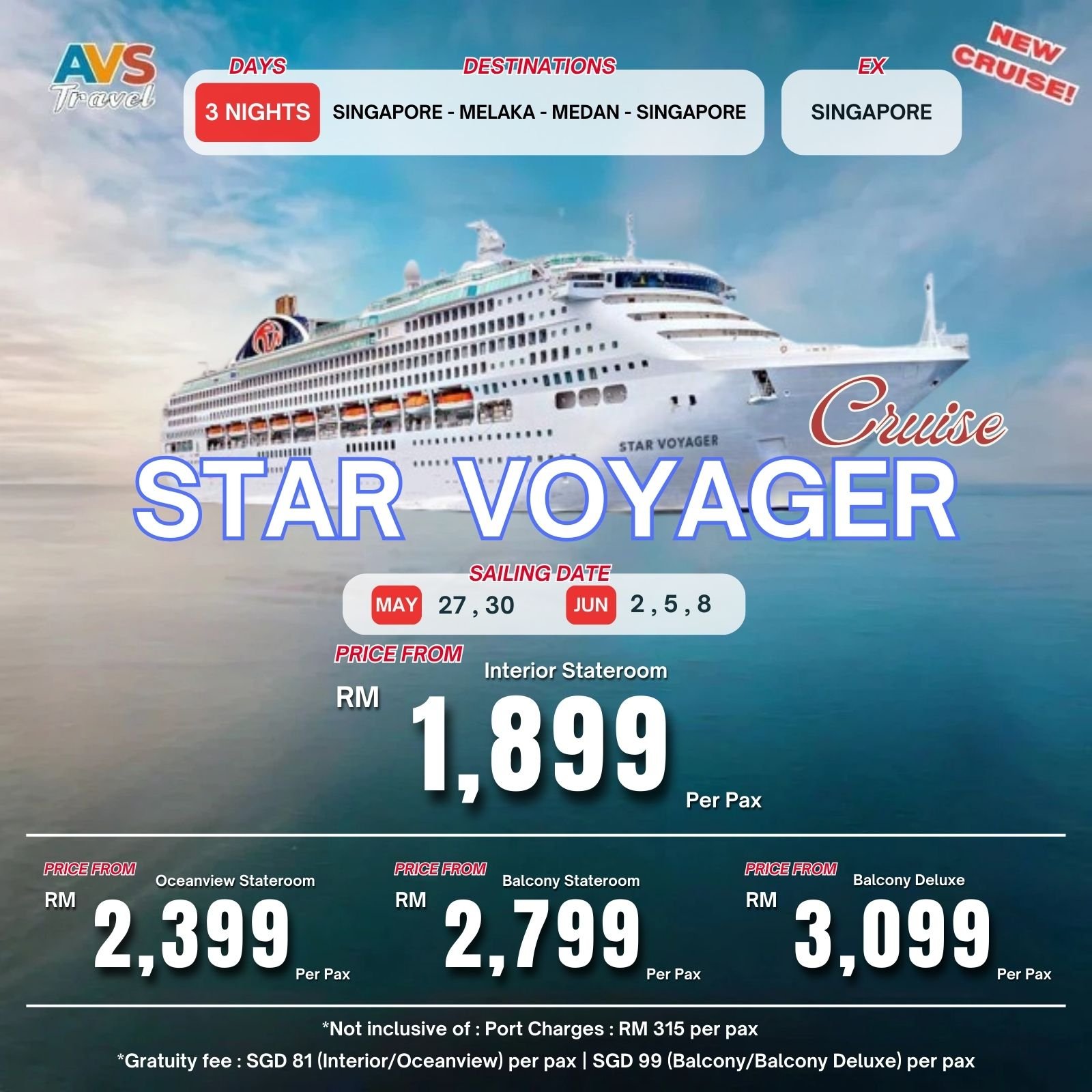 4D3N : Singapore - Melaka - Medan - Singapore 