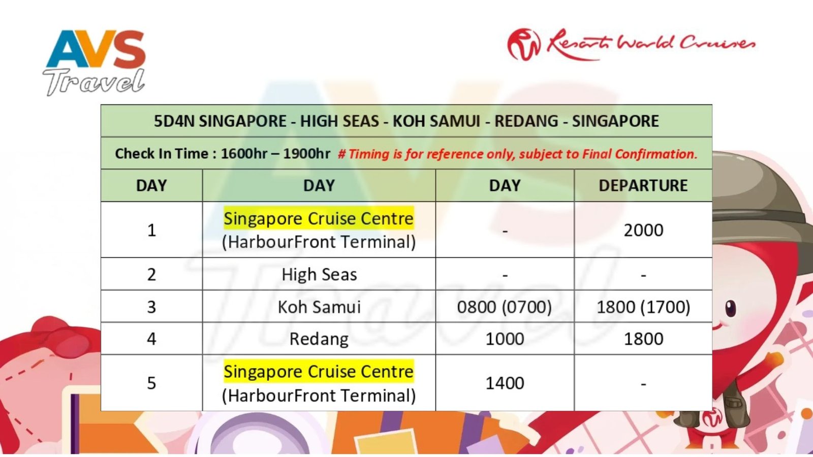 Itinerary